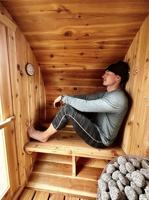 SISU Eddy Barrel Sauna | Rogue Fitness